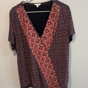 Tagged xl best for l lucky  Brand Multicolor V-Neck Top